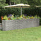 vidaXL - Plantenbak - 332x40x68 - cm - gepoedercoat - staal - zilverkleurig