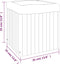 vidaXL - Plantenbak - 35x35x35 - cm - massief - acaciahout