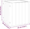 vidaXL - Plantenbak - 35x35x35 - cm - massief - acaciahout