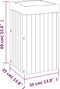 vidaXL - Plantenbak - 35x35x60 - cm - massief - acaciahout