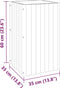 vidaXL - Plantenbak - 35x35x60 - cm - massief - acaciahout