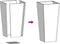 vidaXL - Plantenbak - 35x35x75 - cm - gegalvaniseerd - staal