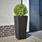 vidaXL - Plantenbak - 35x35x75 - cm - staal - zwart
