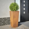 vidaXL - Plantenbak - 35x35x75 - cm - weervast - staal