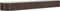 vidaXL - Plantenbak - 368x80x36 - cm - gepoedercoat - staal - bruin