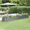 vidaXL - Plantenbak - 368x80x36 - cm - gepoedercoat - staal - grijs