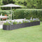 vidaXL - Plantenbak - 368x80x36 - cm - gepoedercoat - staal - antracietkleurig