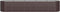 vidaXL - Plantenbak - 368x80x68 - cm - gepoedercoat - staal - bruin