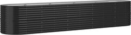 vidaXL - Plantenbak - 368x80x68 - cm - gepoedercoat - staal - antracietkleurig