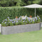 vidaXL - Plantenbak - 368x80x68 - cm - gepoedercoat - staal - zilverkleurig