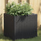 vidaXL - Plantenbak - 36x30x32 - cm - poly - rattan - zwart