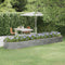 vidaXL - Plantenbak - 396x100x36 - cm - gepoedercoat - staal - zilverkleurig
