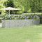 vidaXL - Plantenbak - 396x100x68 - cm - gepoedercoat - staal - zilverkleurig