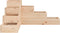 vidaXL - Plantenbak - 4-laags - 80,5x79x36 - cm - massief - grenenhout