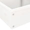 vidaXL - Plantenbak - 4-laags - 80,5x79x36 - cm - massief - grenenhout - wit