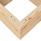 vidaXL - Plantenbak - 40x40x23 - cm - massief - grenenhout