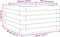 vidaXL - Plantenbak - 40x40x23 - cm - massief - grenenhout - wasbruin