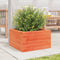 vidaXL - Plantenbak - 40x40x23 - cm - massief - grenenhout - wasbruin