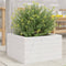 vidaXL - Plantenbak - 40x40x23 - cm - massief - grenenhout - wit