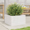 vidaXL - Plantenbak - 40x40x23 - cm - massief - grenenhout - wit