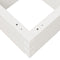 vidaXL - Plantenbak - 40x40x23 - cm - massief - grenenhout - wit