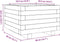 vidaXL - Plantenbak - 40x40x26,5 - cm - massief - grenenhout - wasbruin