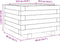 vidaXL - Plantenbak - 40x40x26,5 - cm - massief - grenenhout - wit
