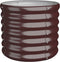 vidaXL - Plantenbak - 40x40x36 - cm - gepoedercoat - staal - bruin
