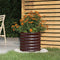 vidaXL - Plantenbak - 40x40x36 - cm - gepoedercoat - staal - bruin