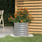 vidaXL - Plantenbak - 40x40x36 - cm - gepoedercoat - staal - zilverkleurig
