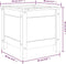 vidaXL - Plantenbak - 40x40x39 - cm - massief - douglashout