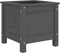 vidaXL - Plantenbak - 40x40x39 - cm - massief - grenenhout - grijs
