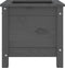 vidaXL - Plantenbak - 40x40x39 - cm - massief - grenenhout - grijs