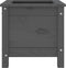 vidaXL - Plantenbak - 40x40x39 - cm - massief - grenenhout - grijs