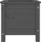 vidaXL - Plantenbak - 40x40x39 - cm - massief - grenenhout - grijs