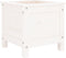 vidaXL - Plantenbak - 40x40x39 - cm - massief - grenenhout - wit