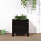 vidaXL - Plantenbak - 40x40x39 - cm - massief - grenenhout - zwart