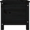 vidaXL - Plantenbak - 40x40x39 - cm - massief - grenenhout - zwart