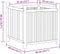 vidaXL - Plantenbak - 40x40x40 - cm - bamboe