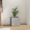 vidaXL - Plantenbak - 40x40x40 - cm - bewerkt - hout - betongrijs