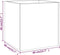 vidaXL - Plantenbak - 40x40x40 - cm - bewerkt - hout - betongrijs