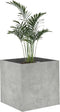 vidaXL - Plantenbak - 40x40x40 - cm - bewerkt - hout - betongrijs