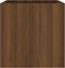 vidaXL - Plantenbak - 40x40x40 - cm - bewerkt - hout - bruineiken