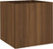 vidaXL - Plantenbak - 40x40x40 - cm - bewerkt - hout - bruineiken