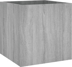 vidaXL - Plantenbak - 40x40x40 - cm - bewerkt - hout - grijs - sonoma - eiken