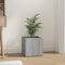 vidaXL - Plantenbak - 40x40x40 - cm - bewerkt - hout - grijs - sonoma - eiken