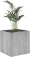 vidaXL - Plantenbak - 40x40x40 - cm - bewerkt - hout - grijs - sonoma - eiken