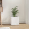 vidaXL - Plantenbak - 40x40x40 - cm - bewerkt - hout - hoogglans - wit