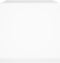 vidaXL - Plantenbak - 40x40x40 - cm - bewerkt - hout - hoogglans - wit