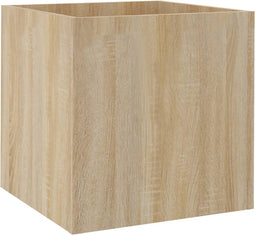 vidaXL - Plantenbak - 40x40x40 - cm - bewerkt - hout - sonoma - eiken